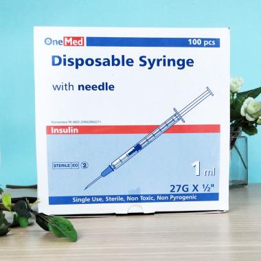 Spuit 1 cc Insulin OneMed per Box isi 100 pcs
