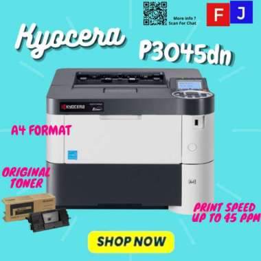 Printer Laser Monochrome Kyocera P3045dn Kertas A4 GARANSI RESMI