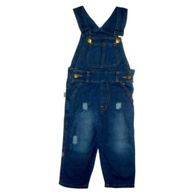 PLEU Overall Panjang Jeans Destroy Setelan Babysuit Unisex 18 bulan