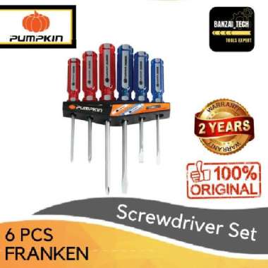 Pumpkin 6pcs Franken Screwdriver Set / Obeng Set Hand Tools Thailand