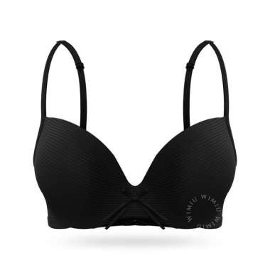 WIMIU BH Bra BH Kawat Bra Kawat BH Wanita 1307 Black 34