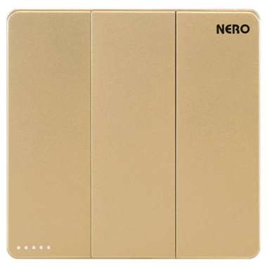 SAKLAR 3 GANG NERO CASA X21031 gold