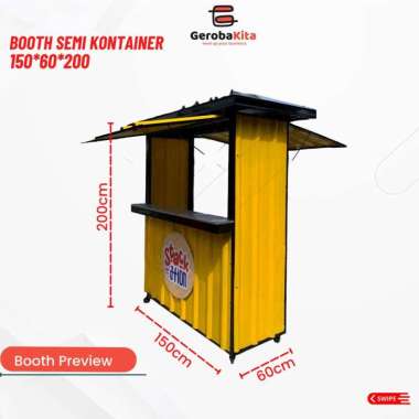 Gerobakita Booth Semi Container Makanan Minuman