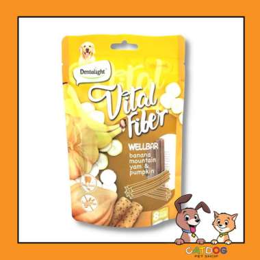Dentalight Vital Fiber Wellbar Banana & Pumpkin 8pcs