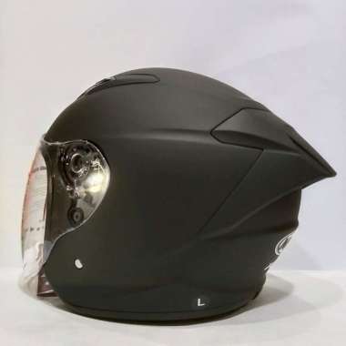 HELM NHK R1 ELITE SOLID BLACK DOFF HELM HALF FACE XL