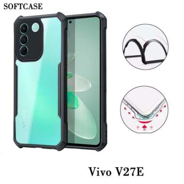 Promo Case Transparan Vivo V27E 2023 Terbaru Terbaru Softcase Clear Back Cover Vivo V27E Hitam