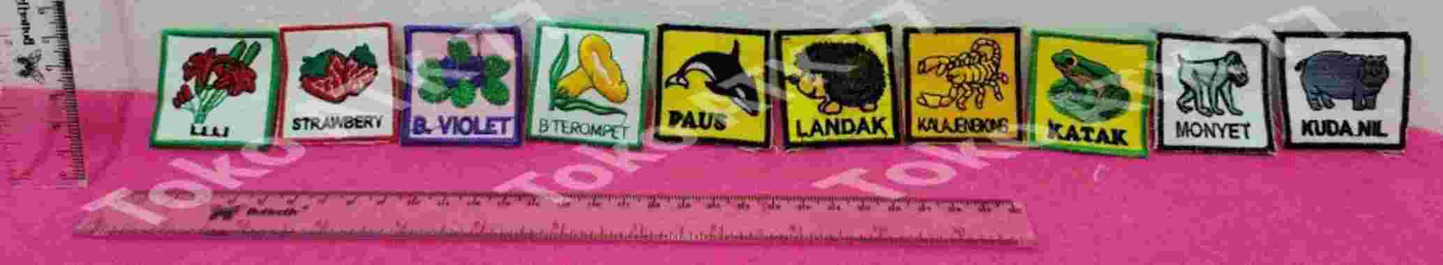 Bet Bed Bat Badge Logo Regu Pramuka Semut Ready Stock