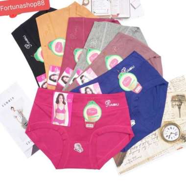 Celana Dalam Wanita Piaoli Cd Premium Katun halus 1608 L Campur