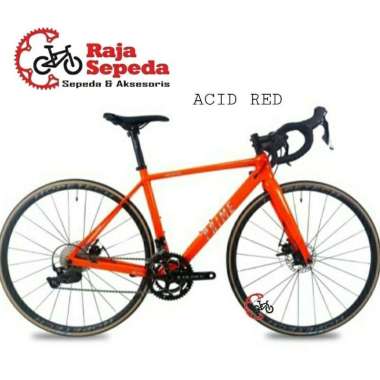 SEPEDA ROADBIKE PRO PRIME ALLROUND 3 CARBON 22 SPEED (ACID RED)