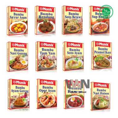 Bumbu Munik Nasi Goreng Hainan Kuning Ayam Rendang Panggang Soto Nasi Goreng Kampung