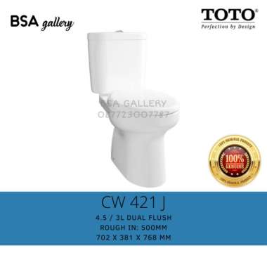 KLOSET DUDUK TOTO CW421J / KLOSET DUDUK TOTO CW 421 J SOFT CLOSING