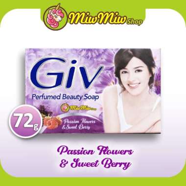GIV Perfumed Beauty Bar Soap (Sabun Mandi Batang) Passion Flowers UNGU