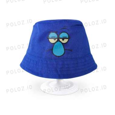 TOPI BUCKET ANAK KARAKTER SPONGEBOB TOPI BUCKET BAYI TOPI BUCKET ANAK Squidward Biru