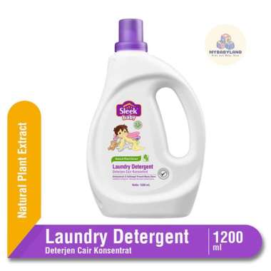 SLEEK Laundry Detergent / Detergen Cair Baju Bayi / Sabun Cair Baju Bayi | 900ml | 1200ml Laundry 12