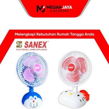 SANEX DESK FAN / KIPAS ANGIN KARAKTER SN FD-0881H / FD-0882D (8 INCH)