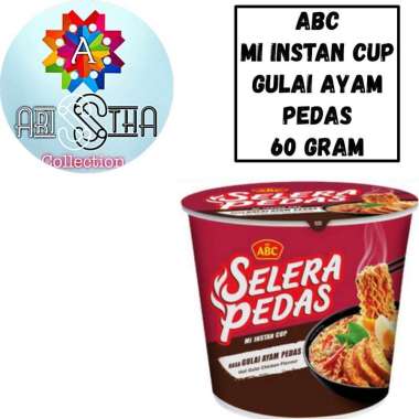 ABC Mi Instan Cup Goreng dan Kuah Gulai Ayam