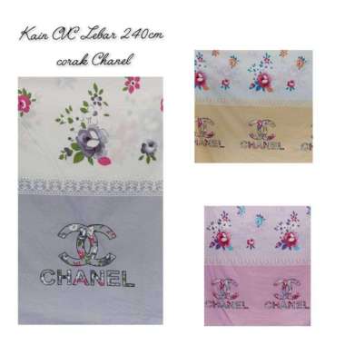 Kain Katun Cvc Chnnel Lebar 240 Cm