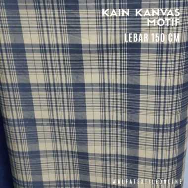 Kain Kanvas Motif Lebar 150 Cm