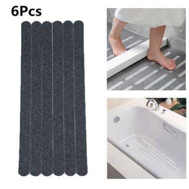 Stiker Lantai Kamar Mandi Anti Licin Isi 6 Pcs - Karpet Stiker Mini Tempel Lantai Keramik Anti Slip 