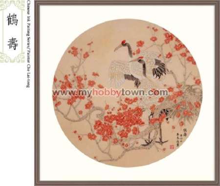 Paket Kristik Xiu Crafts 2800302 - Cranes Whith Plum Blossom