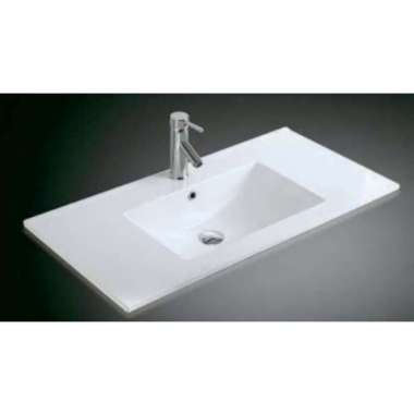 Wastafel Tanam Keramik Wikea K 3060c/3080c Ukuran 60x46/80x46 Cm K3080C