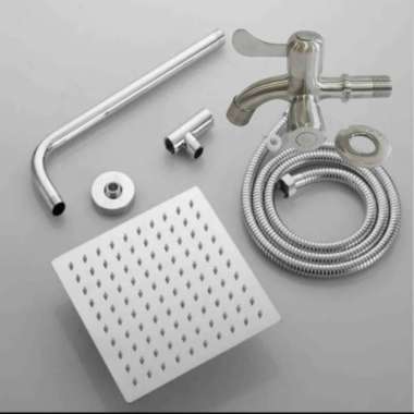 WALL SHOWER KOTAK TANPA BOBOK RAIN SHOWER / COLOUMN SET SHOWER ENGKOL PUTAR