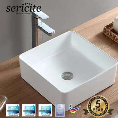 wastafel sericite table top 2060 white body only