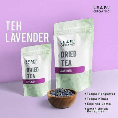 Teh Premium Bunga Lavender LEAF ORGANIC Minuman Herbal Anti Insomnia dan Stress Dried Flower Tea Ker