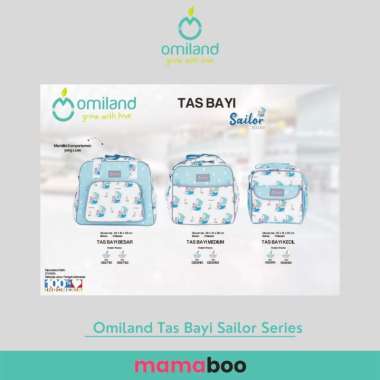 Omiland Tas Perlengkapan Bayi Selempang Ukuran Kecil - Panda / Sloth / Alpaca / Rainbow Series FOX -