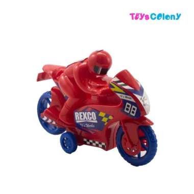 MAINAN MOTOR MOTO GP FRICTION RKC06006-1 Merah Ban Biru
