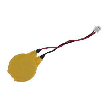 Batt Baterai CMOS Laptop CR2032 3V 2 Pin Kabel 20mm Baterai Kancing