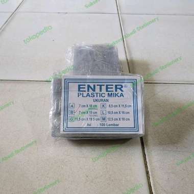 Plastik Bed/ ID Card Holder/ Name Tag Plastik 7x10 cm Enter Tebal Tegak