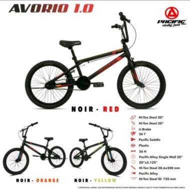 Sepeda Anak BMX 20 inch Pacific Avorio 1.0 Red