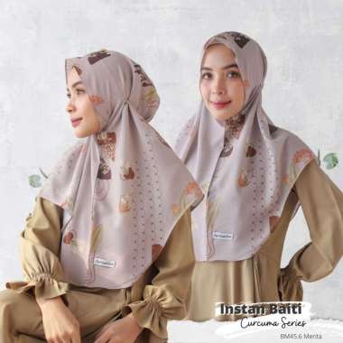 Hijabwanitacantik - Instan Baiti Curcuma BM45.6 Merita | Hijab Instan | Jilbab Instan
