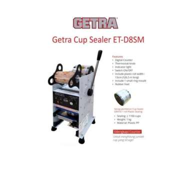 Getra ETD8SM Cup Sealer Mesin Penyegel Gelas Plastik Manual ET D8SM