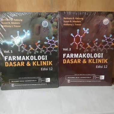 Buku Farmakologi Dasar Dan Klinik Vol 1 & 2 Katzung Ed 12 (Original)