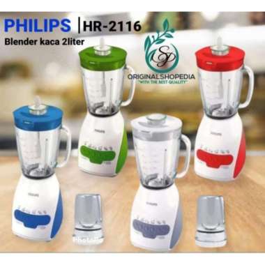 Philips Blender Kaca Hr-2116 Glass Jar Hr2116 Gelas 350W Original