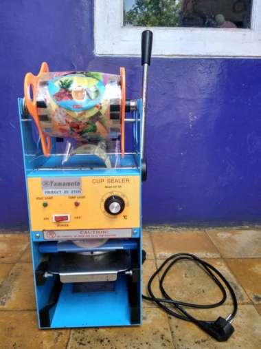 Mesin tutup gelas plastik cup Sealer yamamoto
