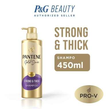 Promo Harga PANTENE Gold Shampoo Strong & Thick 450 ml - Blibli