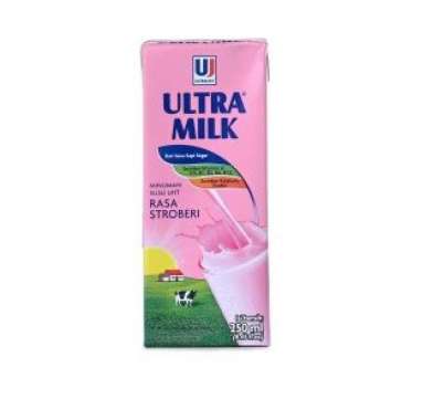 Susu Ultra Milk 200mL -Gratis Ongkir Strawberi