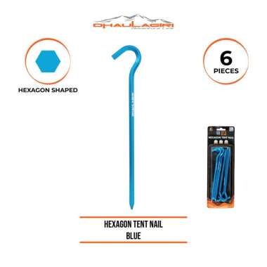 Dhaulagiri Hexagon Tent Nail/ Pasak Tenda Blue