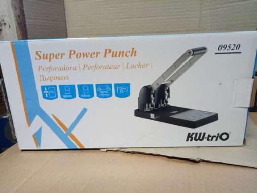 pembolong kw-trio 9520 super power punch 2 lubang Multicolor