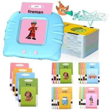 flash card belajar anak mainan edukasi anak tk paud bahasa inggris Multicolor
