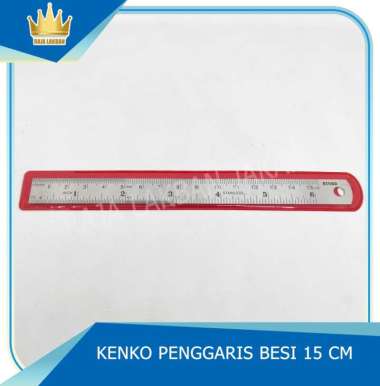 Kenko Penggaris Besi / Metal Ruler / Mistar / Stainless 15 cm