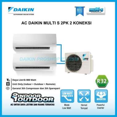 AC Daikin Multi S 2 Koneksi Outdoor 2PK Type MKC50(Indoor 3/4PK+3/4PK)