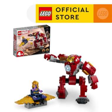 LEGO Super Heroes Marvel 76263 Iron Man Hulkbuster vs. Thanos Building Toy Set (66 Pieces) Super Her