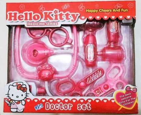 hello kitty doktor set mainan dokter dokteran Multicolor