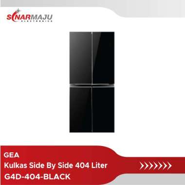 Kulkas Side By Side GEA 404 Liter G4D-404-BLACK / G4D404BLACK