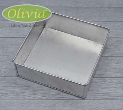 Loyang Bolu Kotak 20 x 20 x 7 Cm Tebal