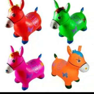 mainan anak kuda sapi karet Multicolor